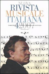 Nuova rivista musicale italiana (2007). Vol. 4 - copertina