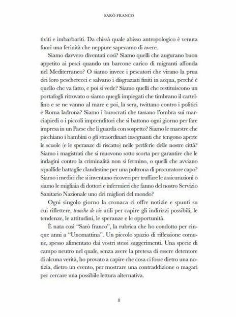 Sarò Franco. Manuale di sopravvivenza civile tra disincanto e speranza - Franco Di Mare - 3