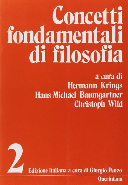 Concetti fondamentali di filosofia. Vol. 2 - copertina