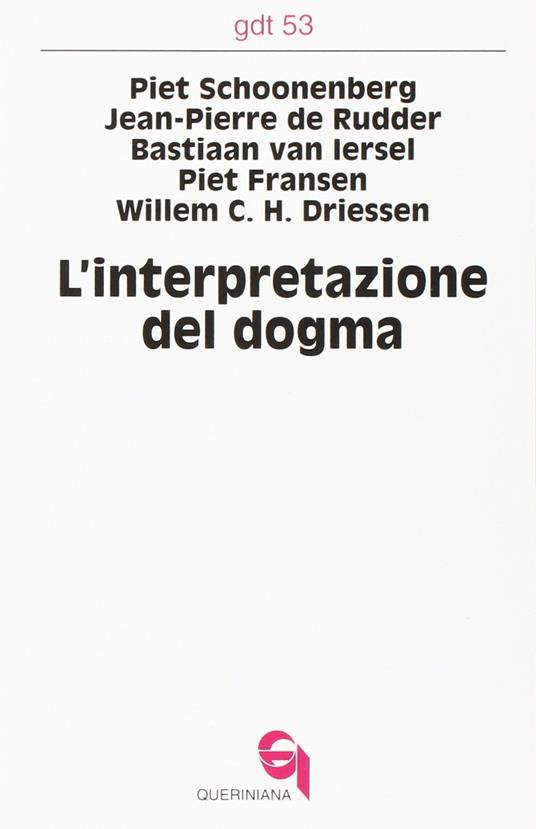 L' interpretazione del dogma - copertina