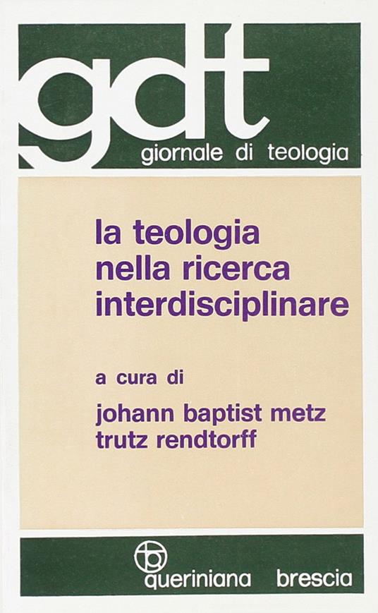 La teologia nella ricerca interdisciplinare - copertina