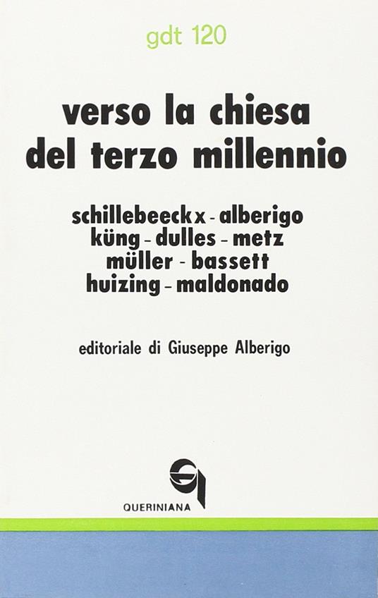 Verso la Chiesa del terzo millennio - Edward Schillebeeckx,Hans Küng,Johann Baptist Metz - copertina