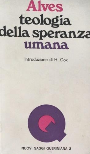 Teologia della speranza umana - Rubem A. Alves - copertina