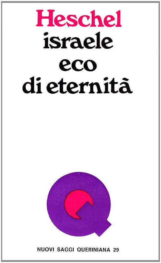 Israele, eco di eternità - Abraham Joshua Heschel - copertina