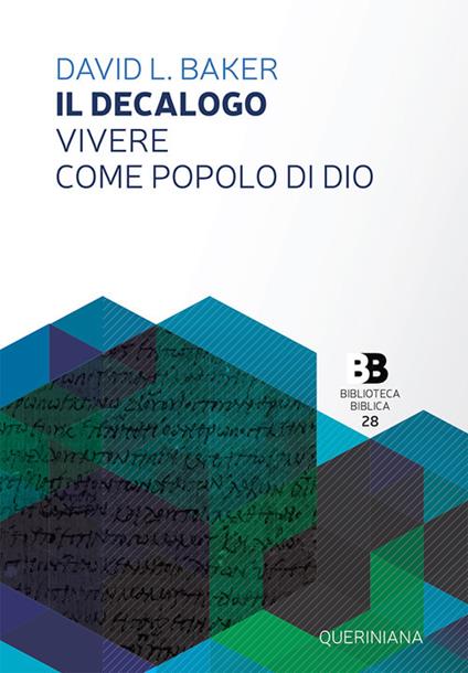 Il decalogo. Vivere come popolo di Dio - David L. Baker - copertina