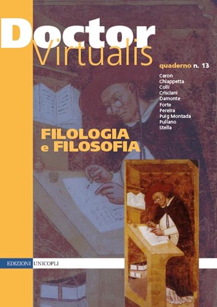 Doctor Virtualis. Vol. 13: Filologia e filosofia - copertina