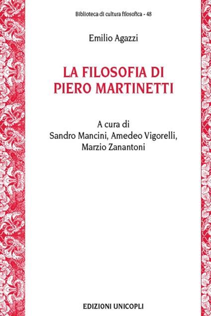 La filosofia di Piero Martinetti - Emilio Agazzi - copertina