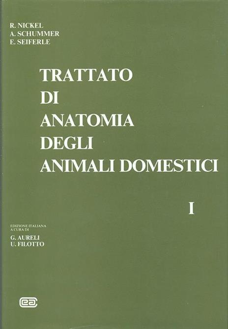 Trattato di anatomia veterinaria degli animali domestici. Vol. 1: Apparato locomotore. - Richard Nickel,August Schummer,Eugen Seiferle - 2