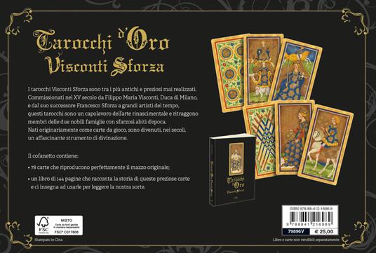 Tarocchi d'oro Visconti Sforza. Con 78 Carte - Mary Packard - Libro - De  Vecchi 