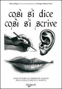 Così si dice così si scrive - Mauro Magni - copertina