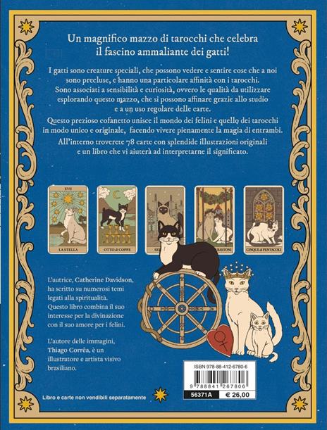 Tarocchi magici dei gatti. 78 carte e un manuale per veri devoti dei felini. Ediz. a colori. Con 78 Carte - Thiago Corrêa,Chaterine Davidson - 7