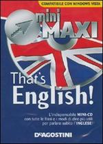 That's English. Con mini CD