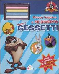 Gioco imparo e mi diverto con i gessetti. Looney Tunes. Ediz. illustrata. Con gadget - copertina