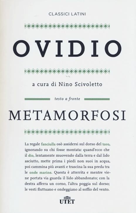 Metamorfosi. Testo originale a fronte: 9788811586753: Ovidio, P. Nasone:  Books 