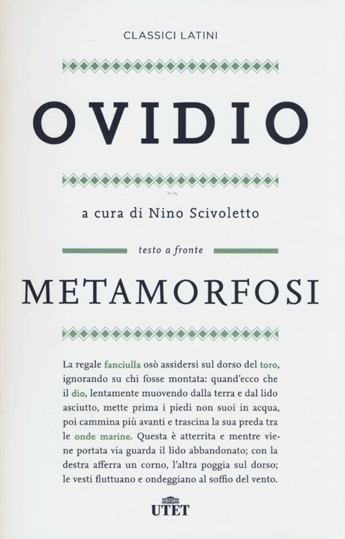 Metamorfosi. Testo latino a fronte - P. Nasone Ovidio - copertina