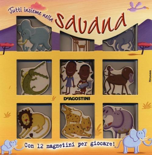 Tutti insieme nella savana. Con gadget - Anita Ganeri,Peter Casterton - copertina