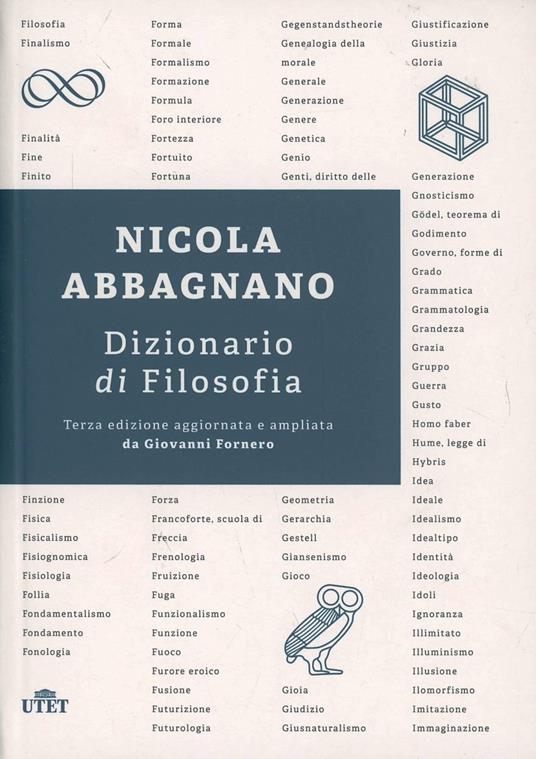 Dizionario di filosofia - Nicola Abbagnano - copertina