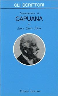 Introduzione a Capuana - Anna Storti Abate - copertina