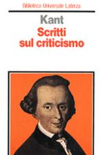  Scritti sul criticismo