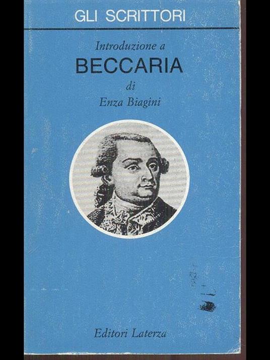 Introduzione a Beccaria - Enza Biagini - copertina