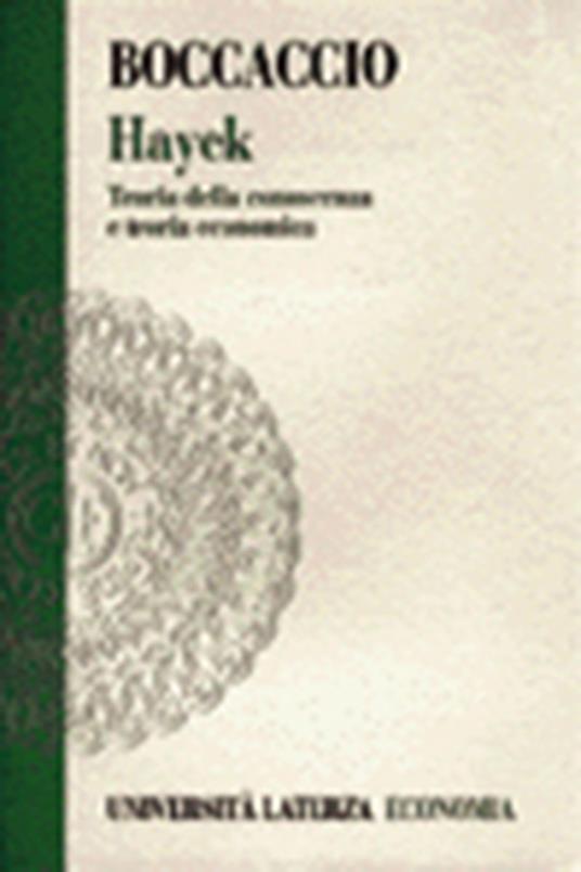 Hayek. Teoria della conoscenza e teoria economica - Marco Boccaccio - copertina