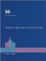 Rivista milanese di economia. Vol. 56