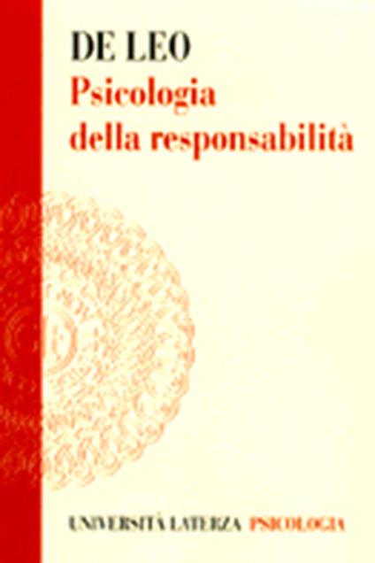 Psicologia della responsabilità - Gaetano De Leo - copertina