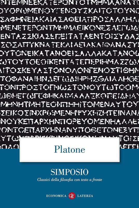 Il Simposio. Testo greco a fronte - Platone - copertina