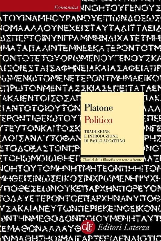 Politico. Testo greco a fronte - Platone - copertina