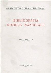 Bibliografia storica nazionale (1995-1996) vol. 57-58 - copertina