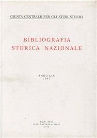 Bibliografia storica nazionale (1997). Vol. 59 - copertina