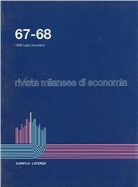 Rivista milanese di economia vol. 67-68 - copertina