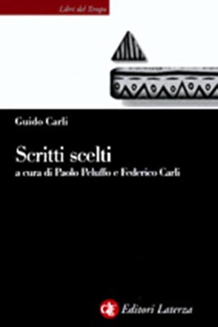 Scritti scelti - Guido Carli - copertina