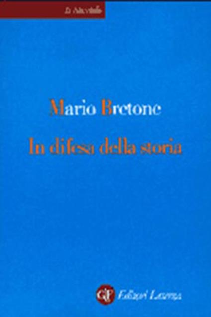 In difesa della storia - Mario Bretone - copertina
