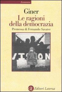 Le ragioni della democrazia - Salvador Giner - copertina