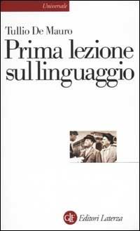 Prima lezione sul linguaggio - Tullio De Mauro - copertina