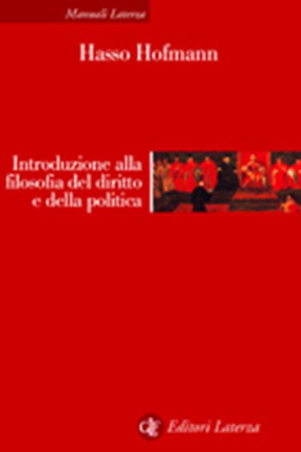 Introduzione alla filosofia del diritto e della politica - Hasso Hofmann - copertina