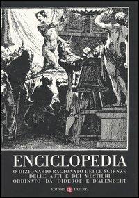 Enciclopedia o dizionario ragionato delle scienze, delle arti e dei mestieri ordinato da Diderot e D'Alembert - copertina