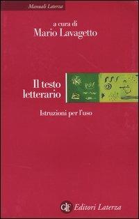 Il testo letterario. Istruzioni per l'uso - copertina