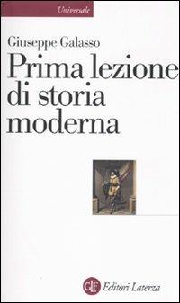 Prima lezione di storia moderna - Giuseppe Galasso - copertina
