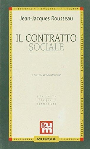 Il contratto sociale - Jean-Jacques Rousseau - copertina