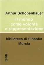 Il mondo come volontà e rappresentazione