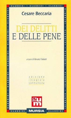  Dei delitti e delle pene -  Cesare Beccaria - copertina