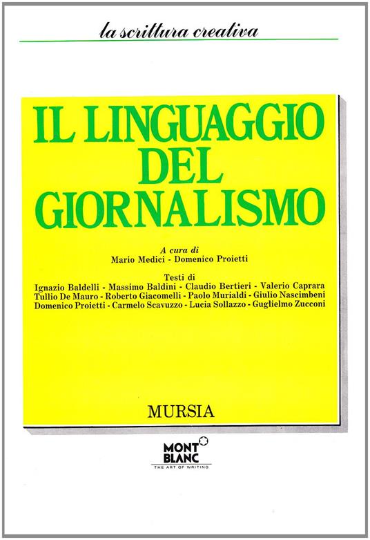 Il linguaggio del giornalismo - copertina