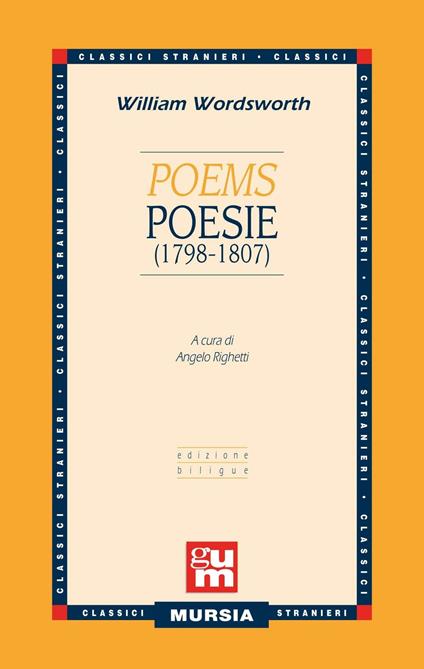 Poems-Poesie (1798-1807). Testo a fronte inglese - William Wordsworth - copertina