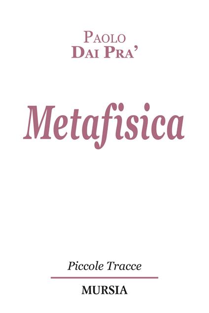 Metafisica - Paolo Dai Prà - copertina