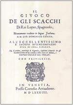 Il giuoco degli scacchi