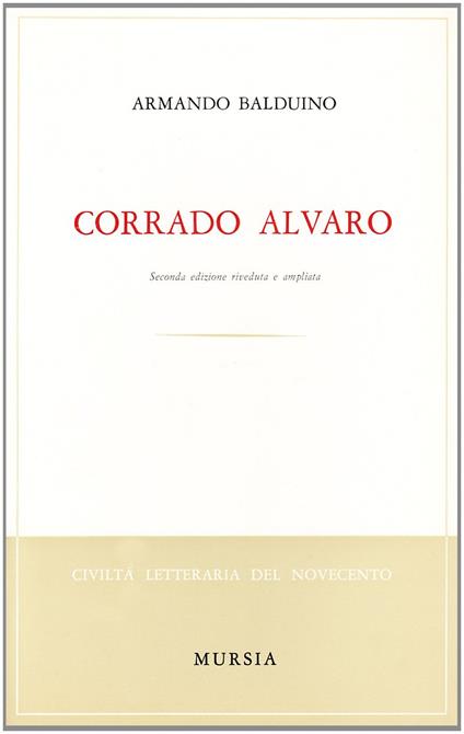 Corrado Alvaro - Armando Balduino - copertina