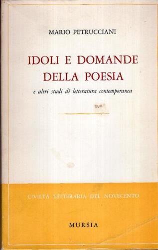 Idoli e domande della poesia - Mario Petrucciani - copertina