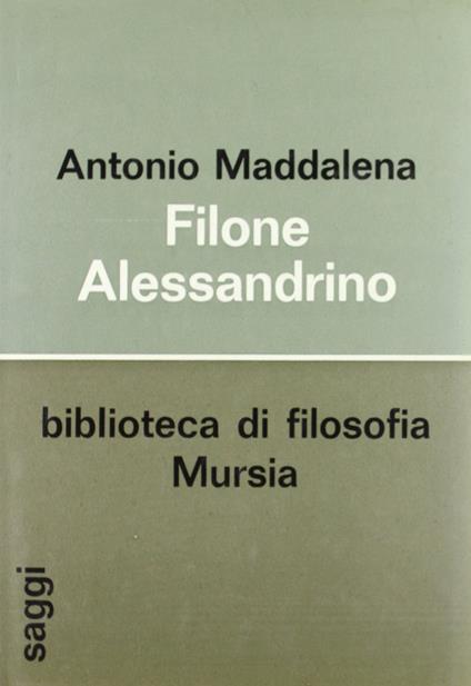 Filone Alessandrino - Antonio Maddalena - copertina